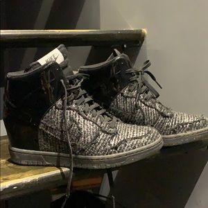 Nike Metallic Tweed Sneaker Wedge